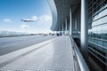 Modern airport terminal scene Royalty Free Stock Photo