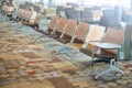 Modern airport terminal waiting room Royalty Free Stock Photo