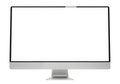 Modern all-in-one computer monitor with a blank white screen isolated on black background isolated on white background Royalty Free Stock Photo