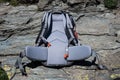 Modern alpine trekking backpack