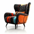 Modern American Buffet Armchair: Comfortable Fabric Art For Relaxation