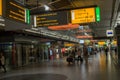 Modern Amsterdam Schiphol International Airport interior and life background