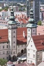 Modern and ancient Klagenfurt, Austria Royalty Free Stock Photo