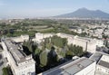 Modern and Ancient Pompeii and the Vesuvio Royalty Free Stock Photo