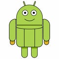 Modern Android Cartoon vector Icon Set