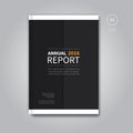 Modern annual report book template Royalty Free Stock Photo