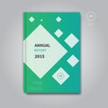 Modern annual report book template Royalty Free Stock Photo