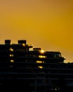 Modern Apartmen Building Silhouette