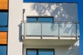 Modern apartment building with balcony Royalty Free Stock Photo