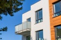 Modern apartment building with balcony Royalty Free Stock Photo