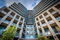 Modern apartment building at the Harbourfront, in Toronto, Ontario. Royalty Free Stock Photo