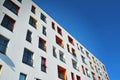 Modern, Luxury Apartment Building against blue sky Royalty Free Stock Photo