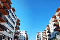 Modern, Luxury Apartment Building against blue sky Royalty Free Stock Photo