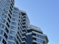Modern apartment building under blue sky Royalty Free Stock Photo
