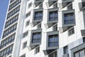 Modern apartment building with ventilated facade