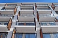 Modern apartment buildings exteriors. Facade of a modern apartment building.