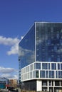 Modern apartment buildings exteriors in sunny day Royalty Free Stock Photo