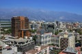 Modern apartment buildings and flats in downtown Santiago, Chile. Royalty Free Stock Photo