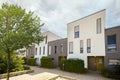 Modern apartment buildings in a green residential area in the city