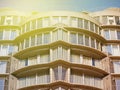 Modern apartment buildings on sunny day Royalty Free Stock Photo