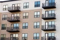 Modern apartment complex exterior Royalty Free Stock Photo