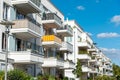 Modern apartment houses with many balconies Royalty Free Stock Photo