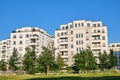 Modern apartment houses with trees Royalty Free Stock Photo