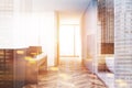 Modern apartment interior, bahtroom toned Royalty Free Stock Photo