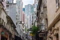 Modern apartment and old buildings in Soho, HongKong Royalty Free Stock Photo