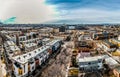 Modern Apartments And Mile High Stadium In Denver 