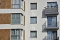 Modern apartments, windows and balconies in Poland Royalty Free Stock Photo