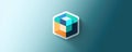 Modern app icon design with flat geometric abstraction