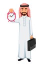 Modern Arab business man cartoon character Royalty Free Stock Photo