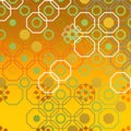 Golden geometric composition over bright background Royalty Free Stock Photo