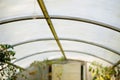 Modern arc polycarbonate greenhouse roof