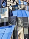 Complex Architectural Reflections Details, Modern Buildings Royalty Free Stock Photo