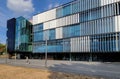 Modern Architectural Facade of the Rhein-Mosel-Halle in Koblenz Germany.