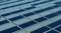 Modern Architectural Solar Panels and Translucent Skylights Pattern Royalty Free Stock Photo