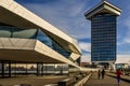 The modern architecture of the Amsterdam EYE museum, Holland