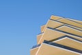 Modern architecture building facade with balconies. New apartments. Design elements contemporary building detail architecture Royalty Free Stock Photo