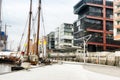 Modern Architecture Buildings In the Waterfront, Hamburg Royalty Free Stock Photo