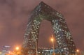 Modern architecture of CCTV building Beijing China