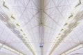 Modern architecture of ceiling in Hong Kong airport Royalty Free Stock Photo