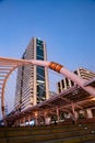 modern architecture chong nonsi bridge  Bangkok  Thailand Royalty Free Stock Photo