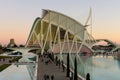 Modern Architecture in the City of Arts and Sciences, beautiful evening view Royalty Free Stock Photo