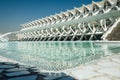 Modern architecture in the city of arts and sciences - Oceanografic Valencia Spain. Royalty Free Stock Photo