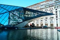 Modern architecture in the city of Batumi. A design building with a strange shape Royalty Free Stock Photo