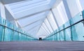 Famous tourist place in Dubai Modern Architecture Design Spiral Bridge Royalty Free Stock Photo