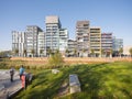 Modern architecture in dutch city lelystad capital of flevoland in holland