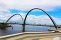 Elizabeth Quay and view at South Perth through archs, Western Australia